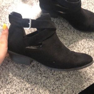 Black ankle boots